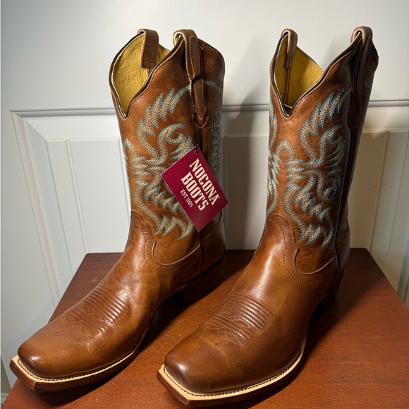 Nocona Boots NWT. Size 11B Old West Tan - Picture 1 of 14